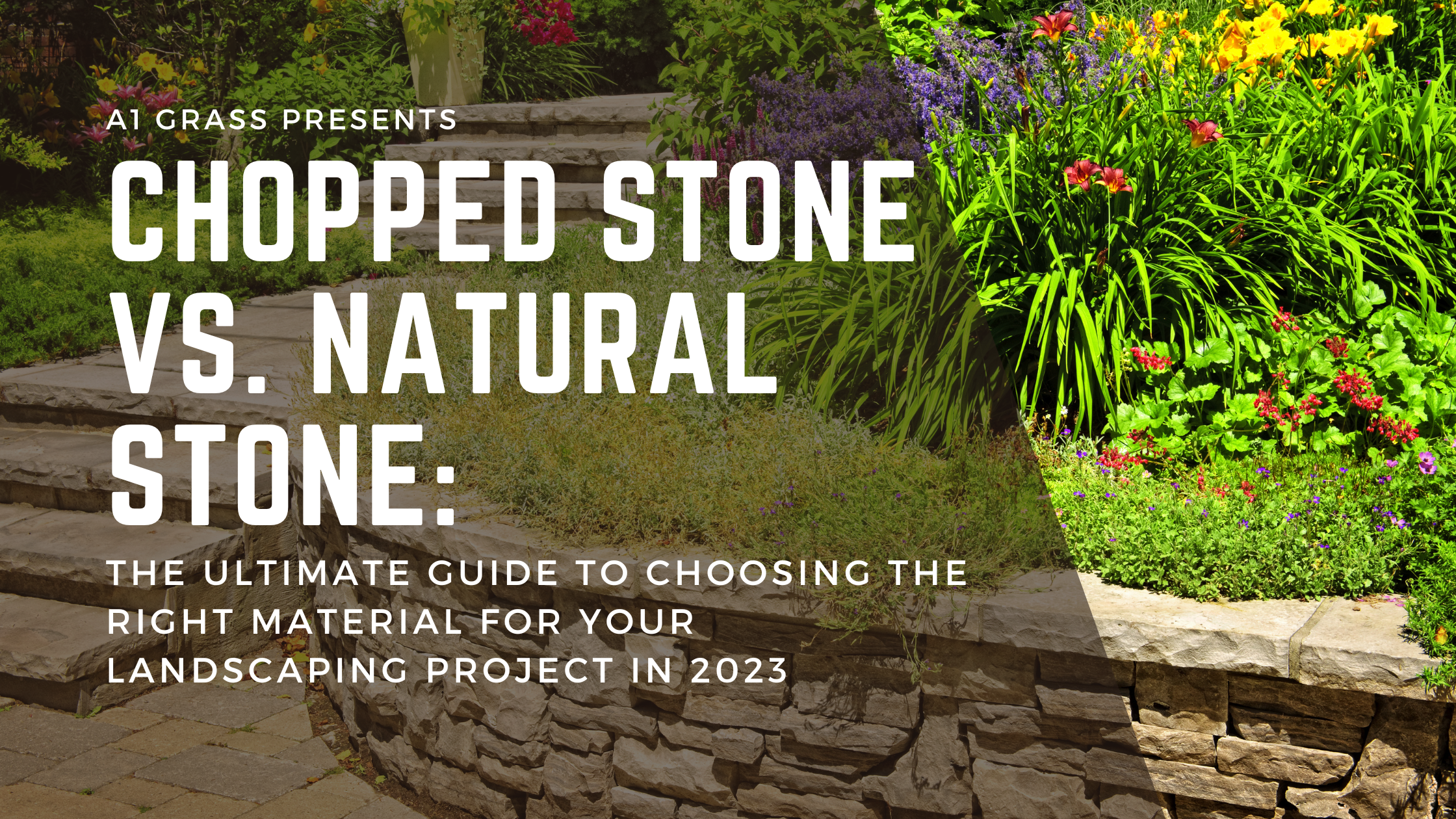 Chopped stone vs. natural stone