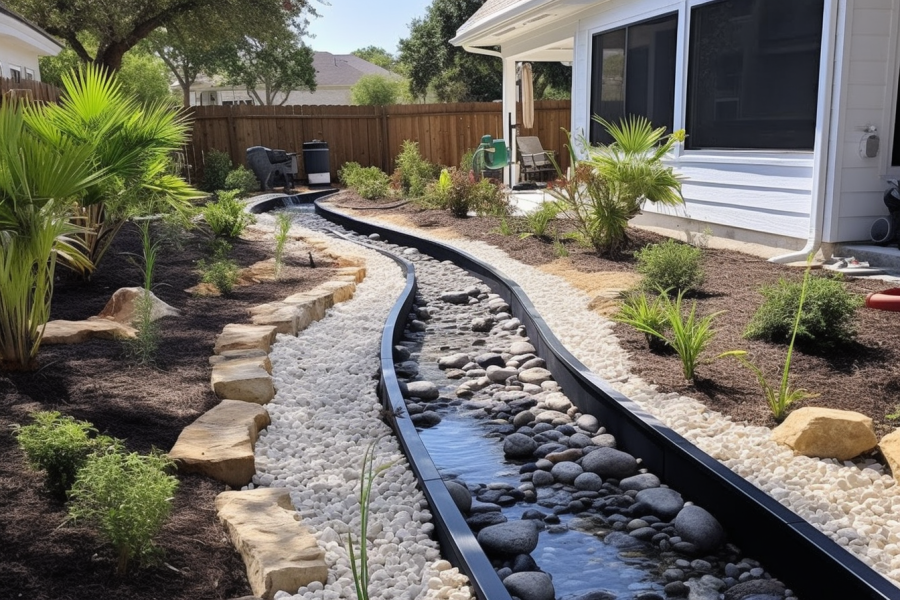 Mastering Effective Drainage: A1 Grass's Expertise in Landscape Design for the DFW Area